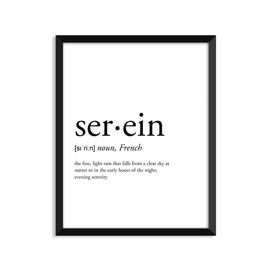 Serein Definition Everyday Card