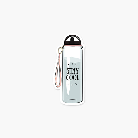 Stay Cool Water Bottle - Everyday Sticker | Footnotes Paper