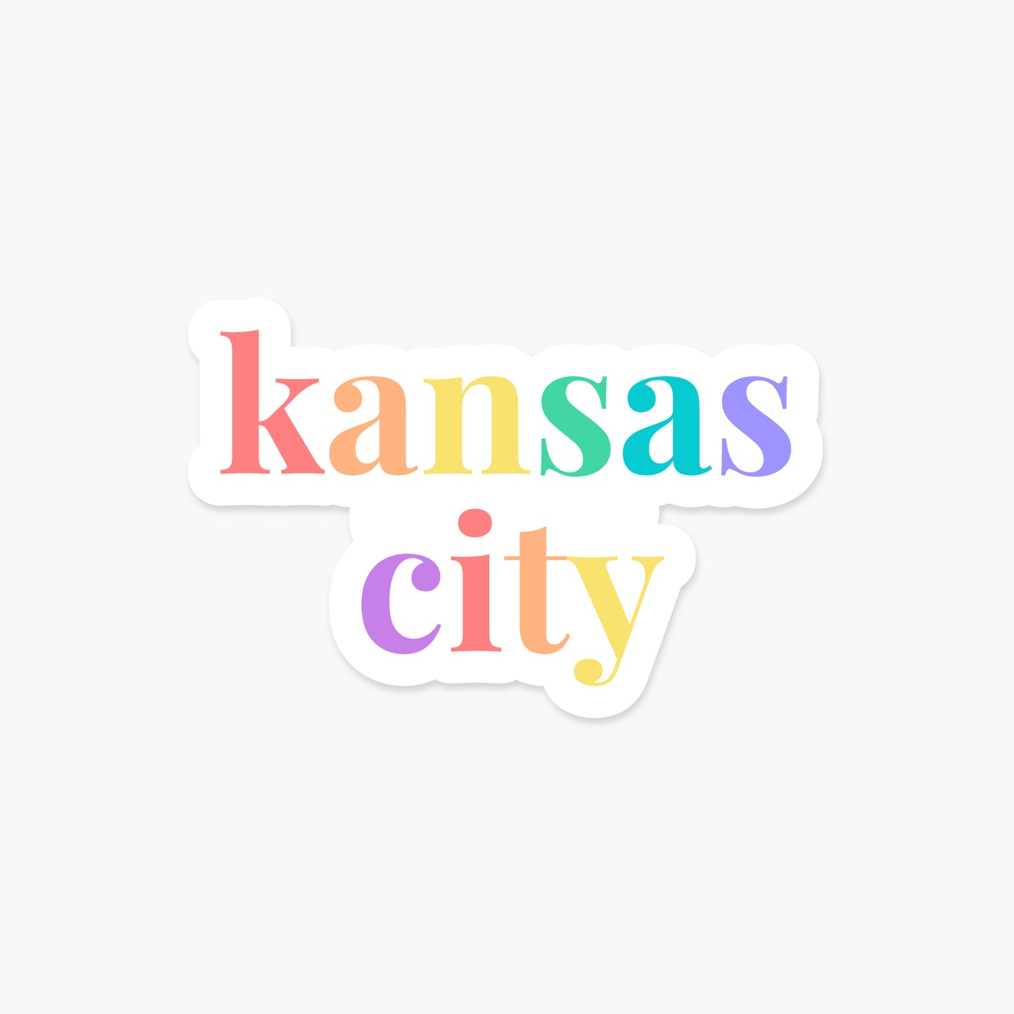 Kansas City, Missouri - Everyday Sticker | Footnotes Paper