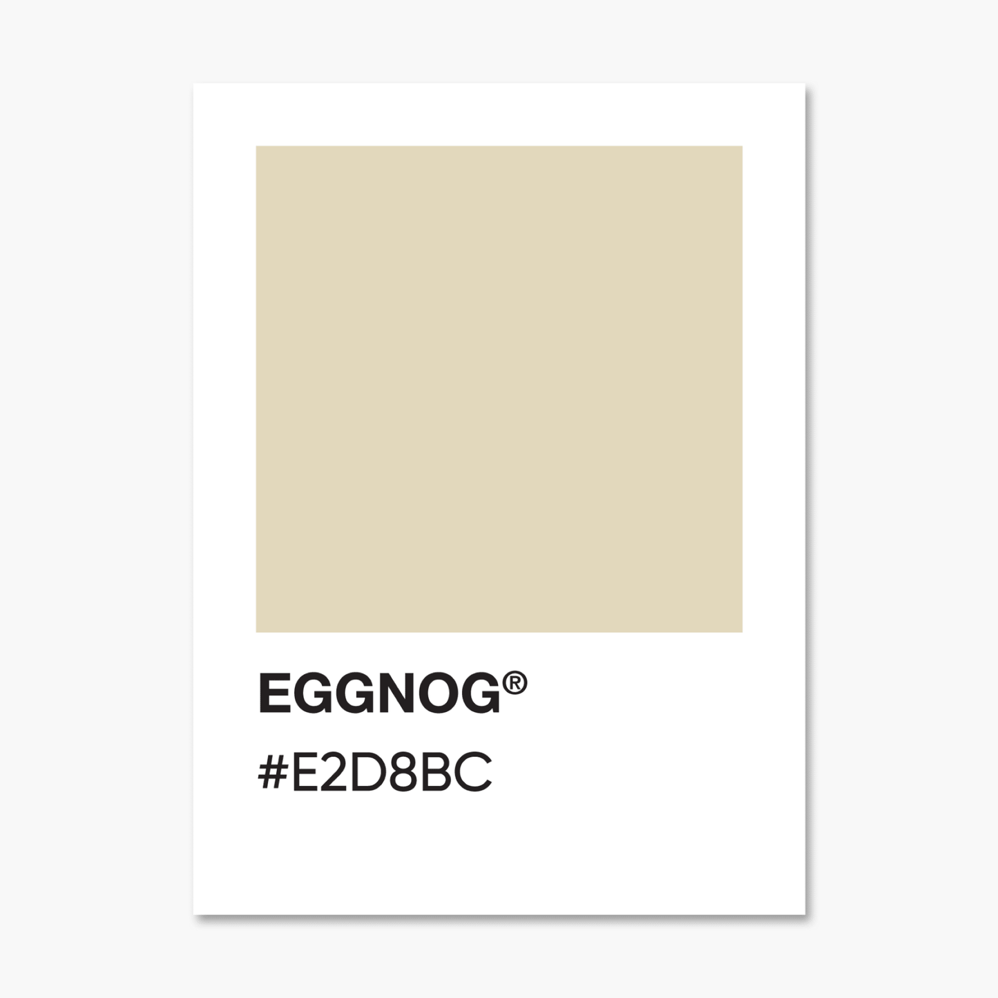 Eggnog - Color Palette Sticker - Footnotes Paper