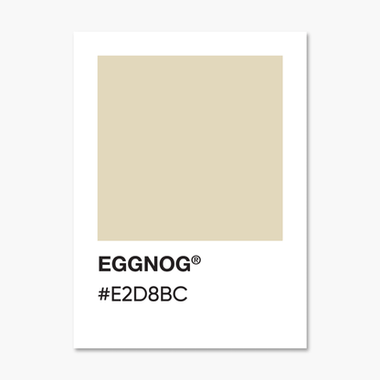 Eggnog - Color Palette Sticker - Footnotes Paper