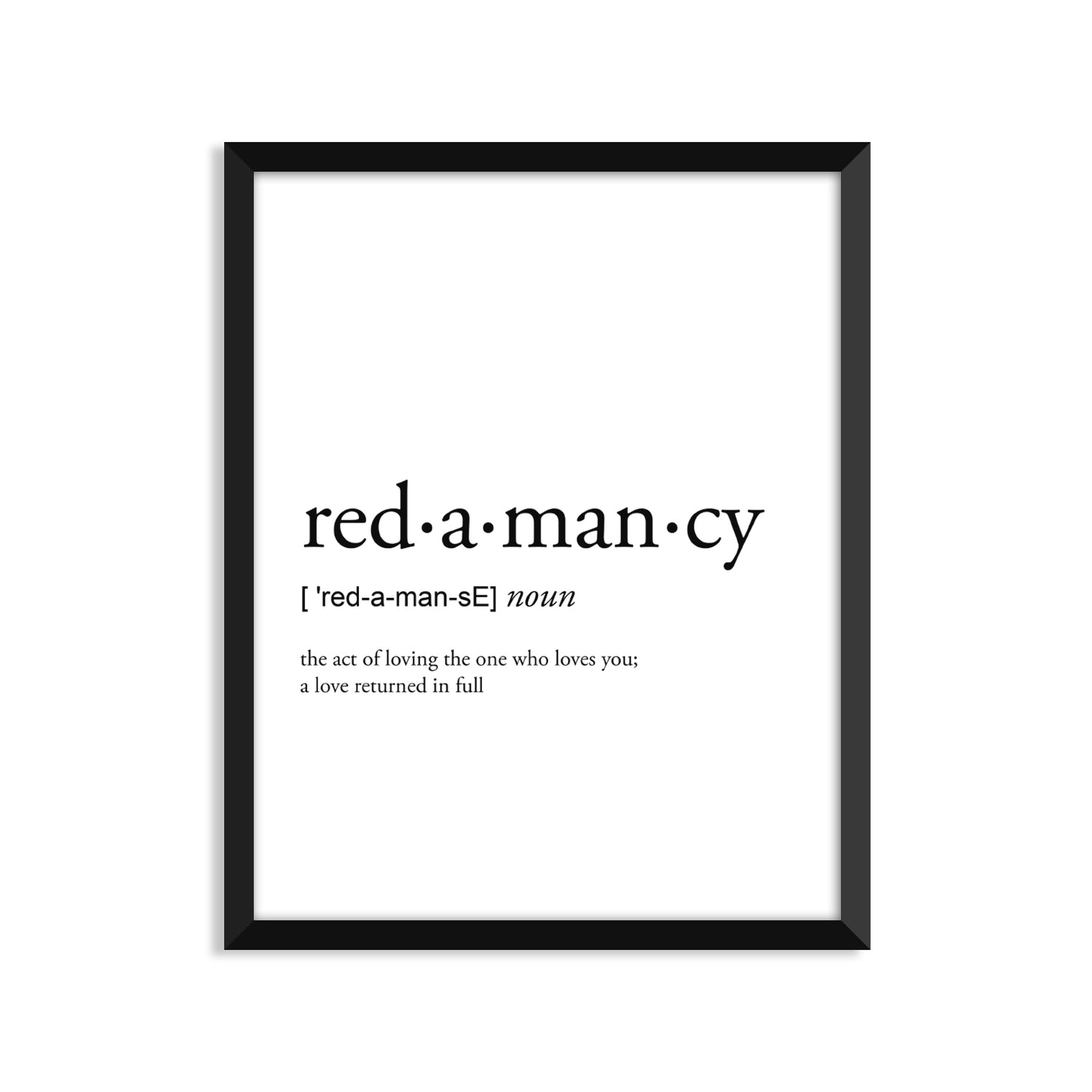 Redamancy Definition Everyday Card