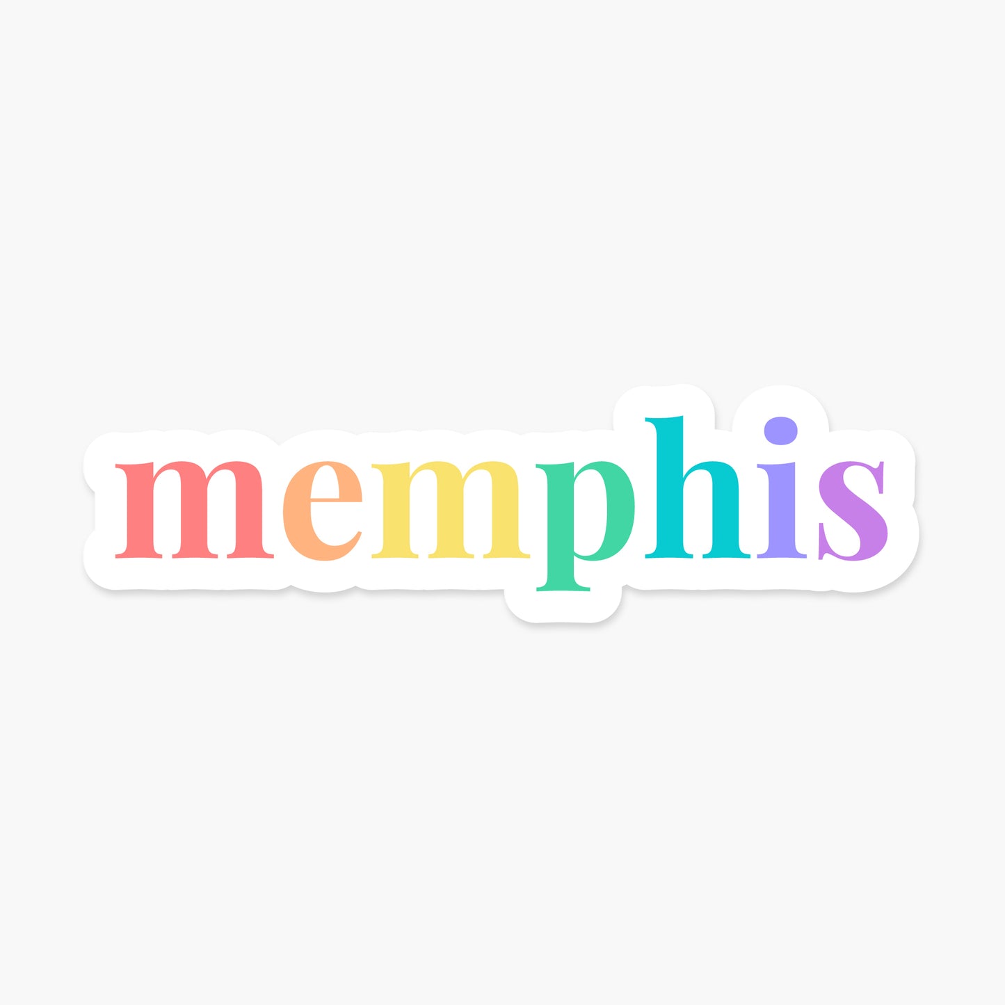 Memphis, Tennessee - Everyday Sticker | Footnotes Paper