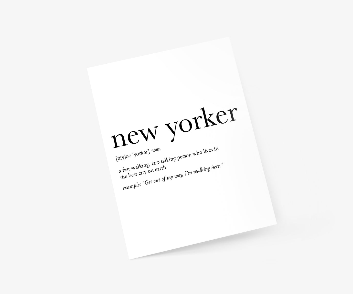 New Yorker Definition