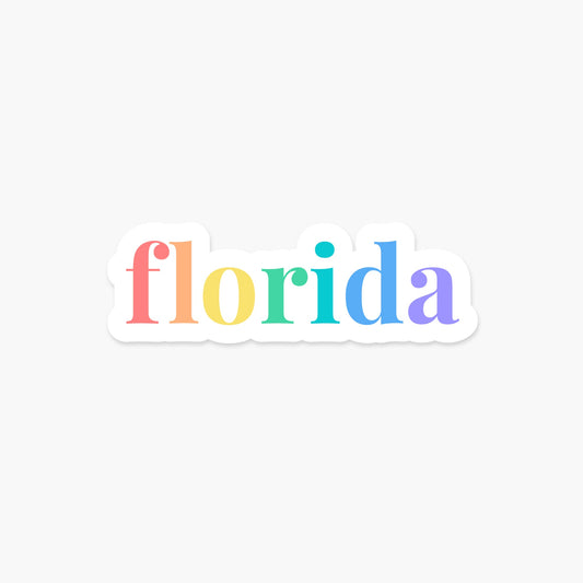 Florida US State Sticker - Footnotes Paper