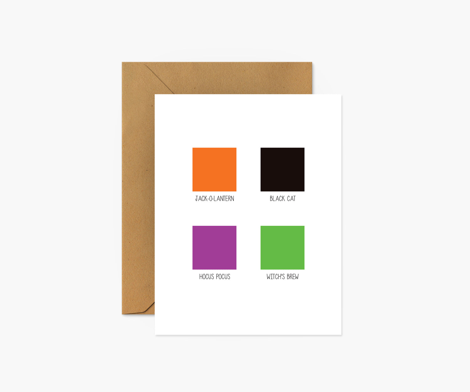 Halloween Color Palette Halloween Card | Footnotes Paper