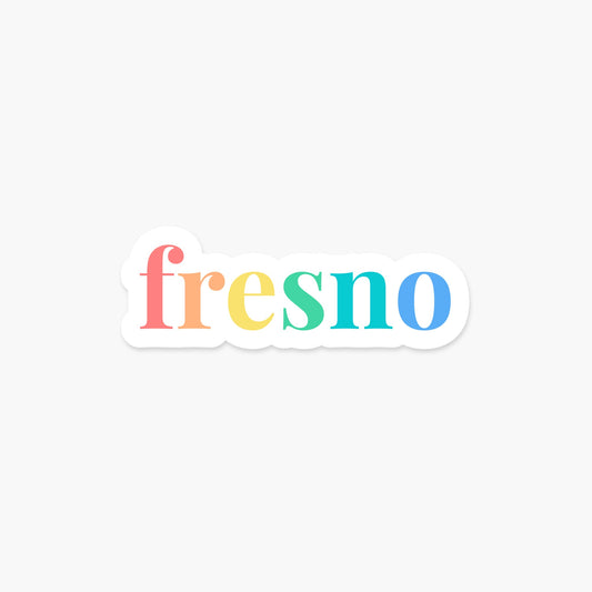 Fresno, California Sticker - Footnotes Paper