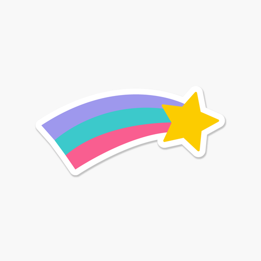 Shooting Star Everyday Sticker | Footnotes Paper