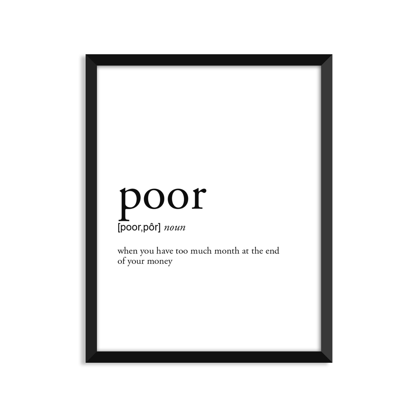 Poor Definition - Unframed Art Print Or Greeting Card