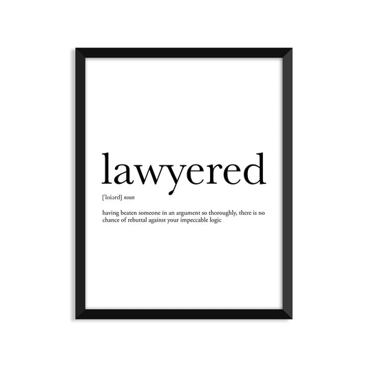 Lawyer Definition Everyday Card
