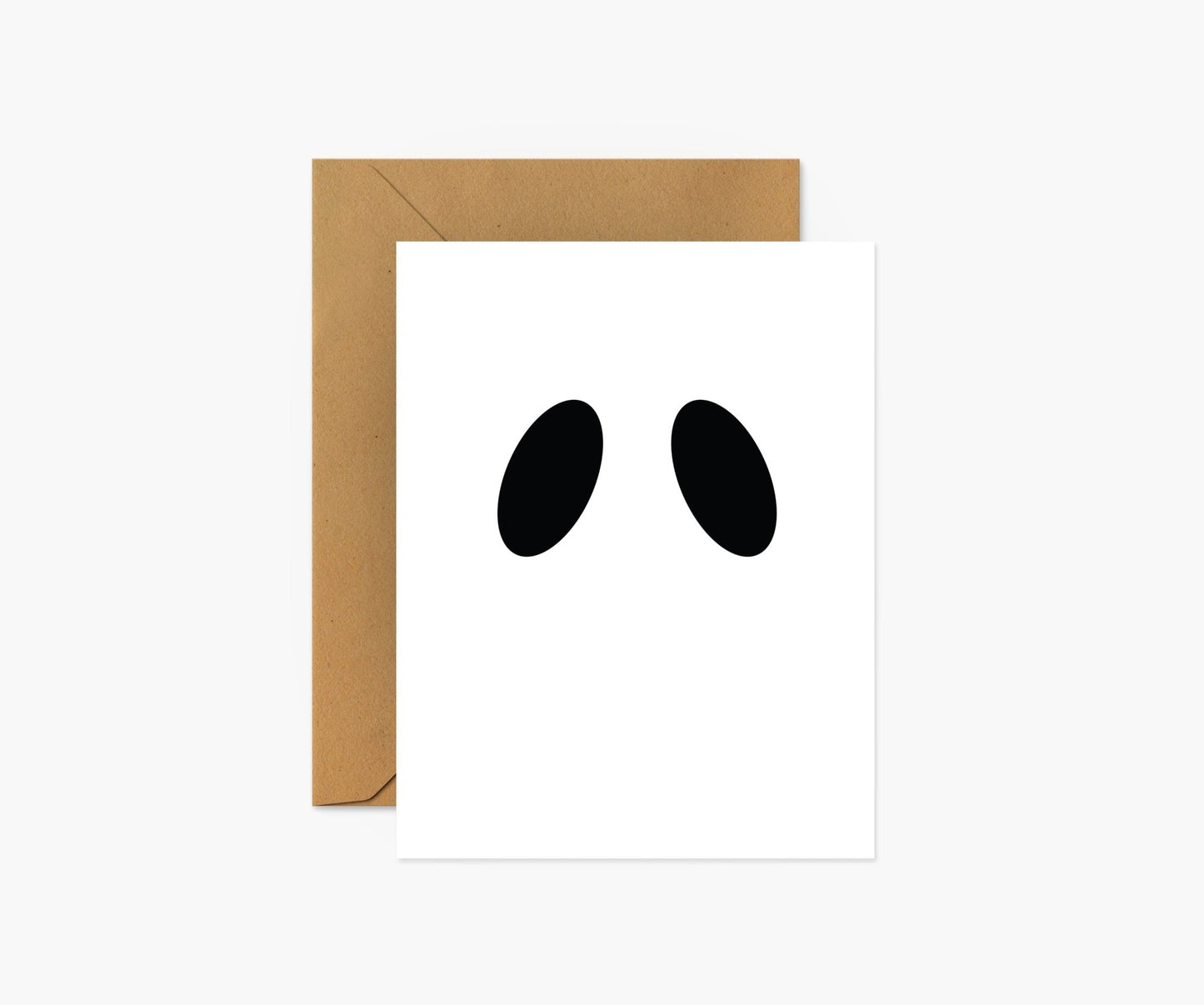 Ghost Eyes Halloween Card - Footnotes Paper