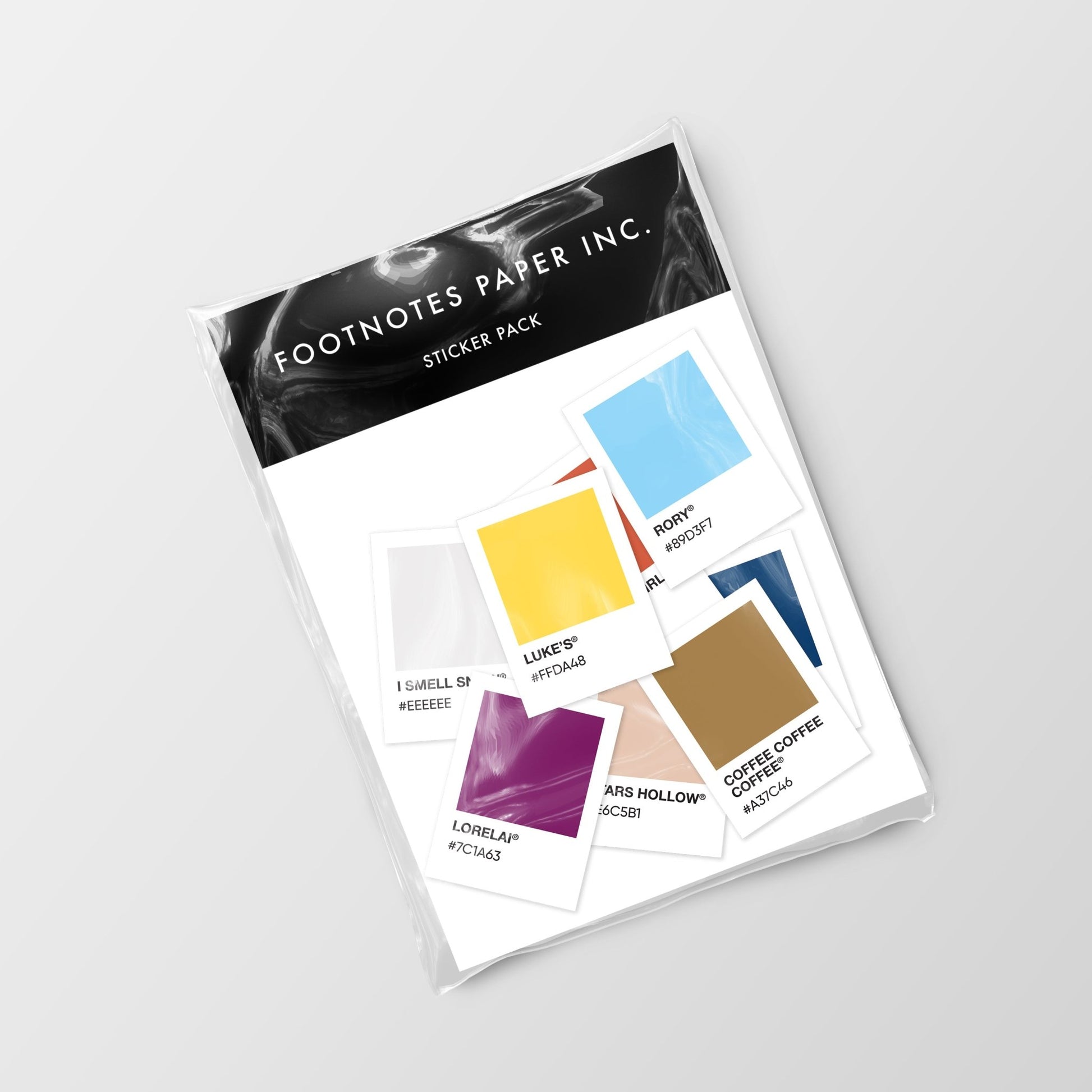 Gilmore Girls Color Palette - Sticker Pack - Footnotes Paper
