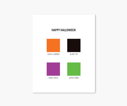 Halloween Color Palette - Footnotes Paper