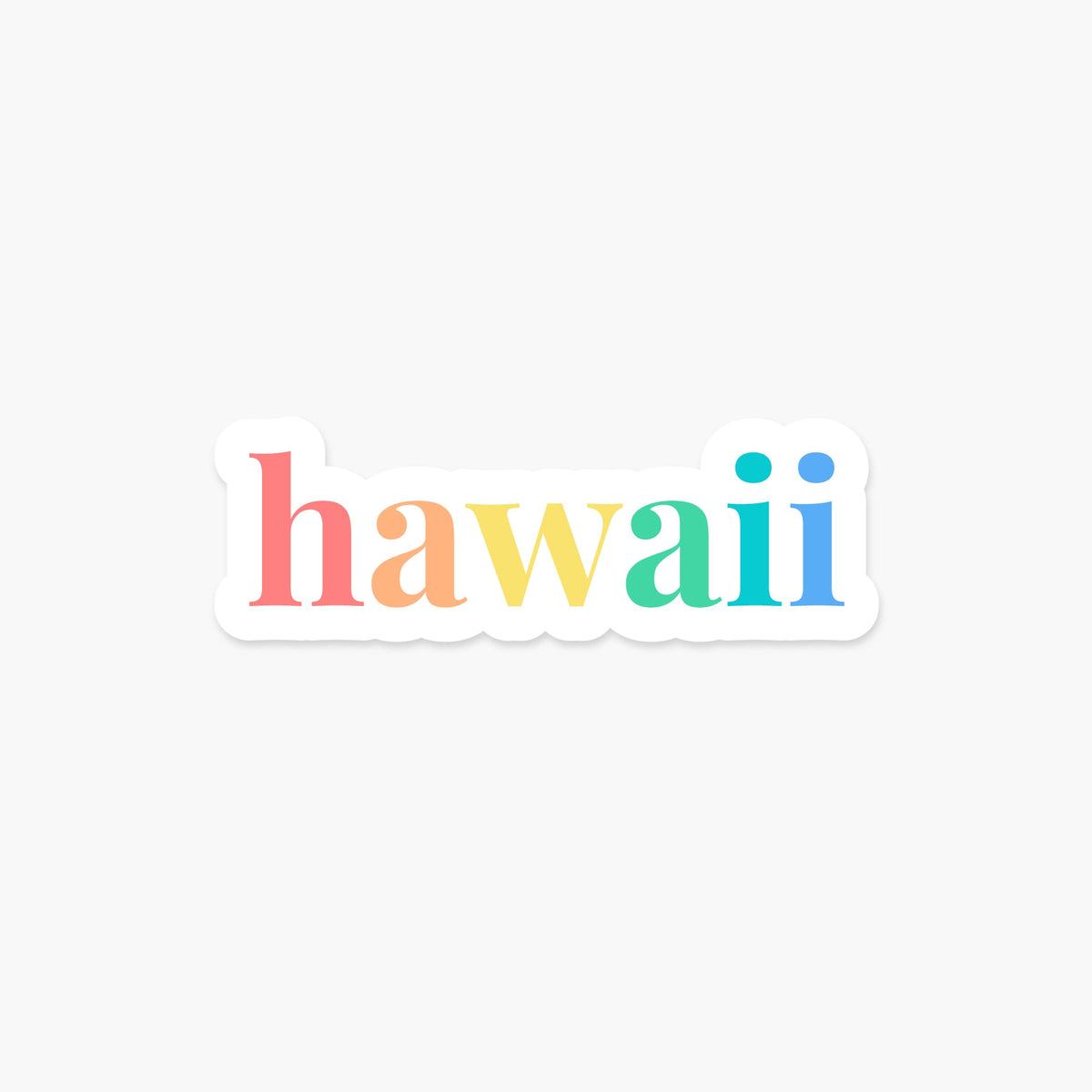 Hawaii US State Sticker - Footnotes Paper