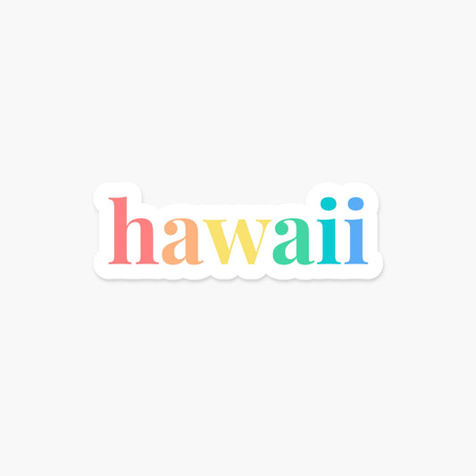 Hawaii US State Sticker - Footnotes Paper