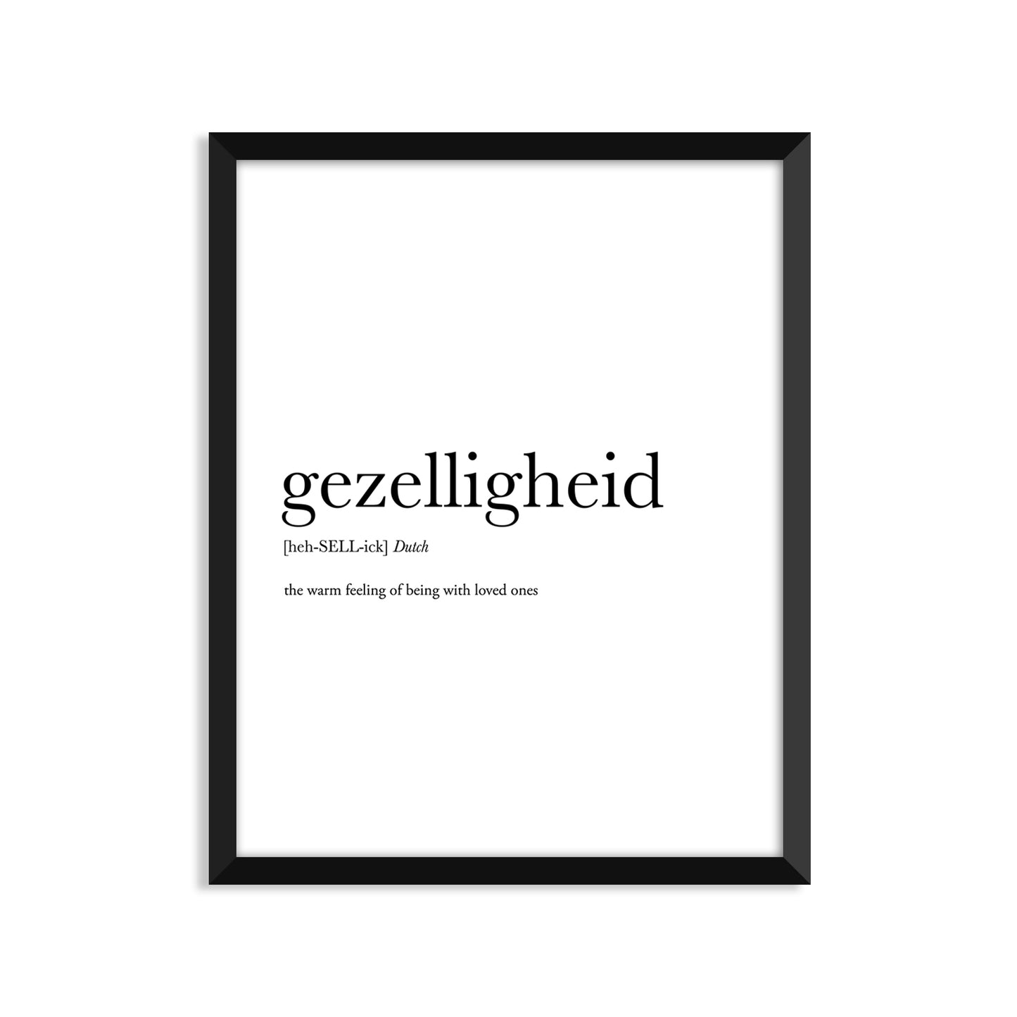 Gezelligheid Definition Everyday Card