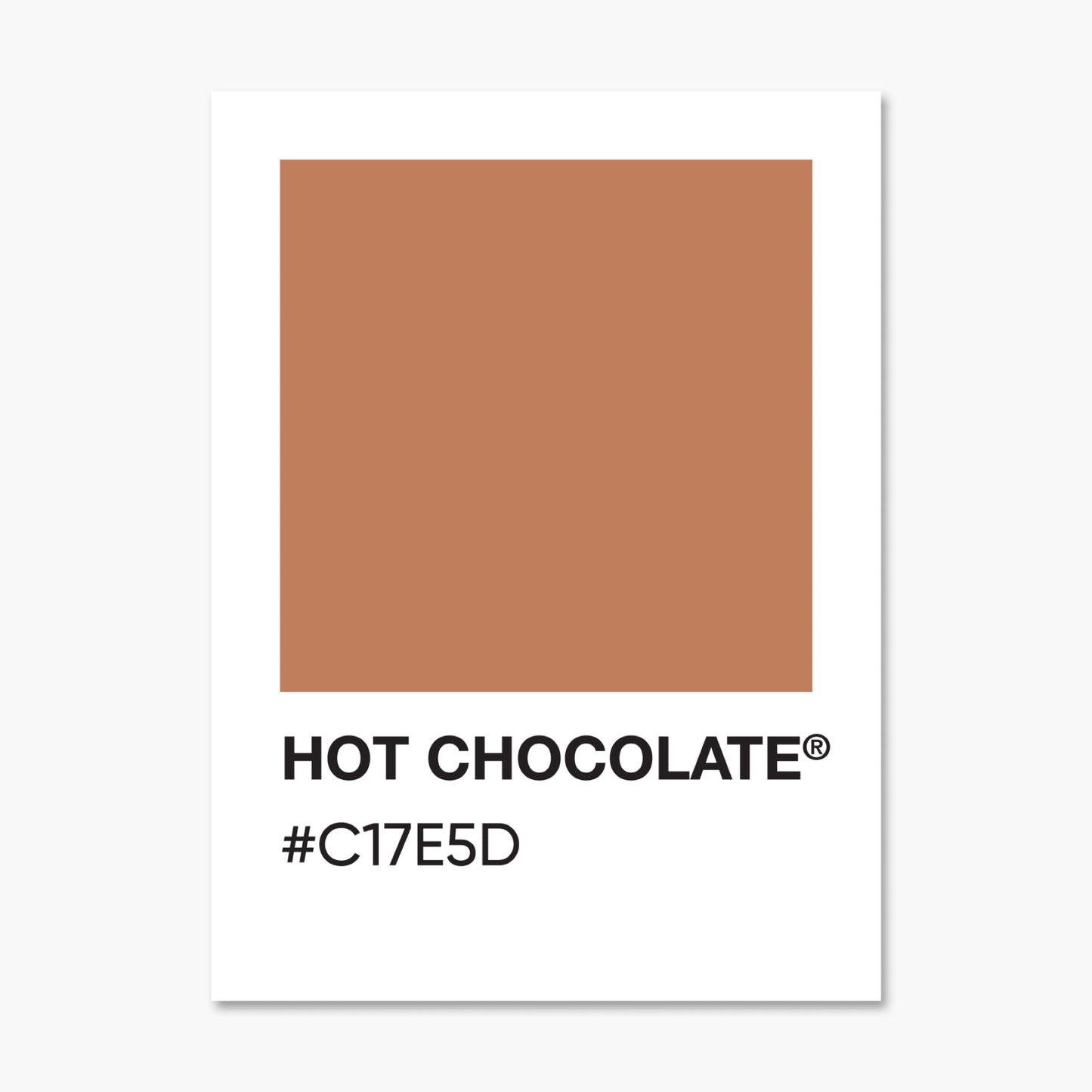 Hot Chocolate - Color Palette Sticker - Footnotes Paper