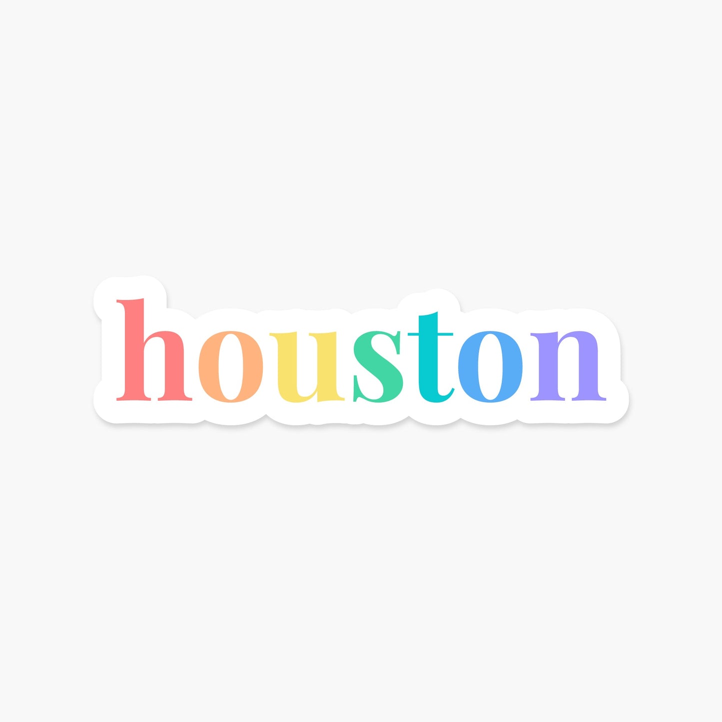 Houston, Texas Sticker - Footnotes Paper