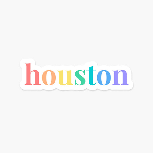 Houston, Texas Sticker - Footnotes Paper