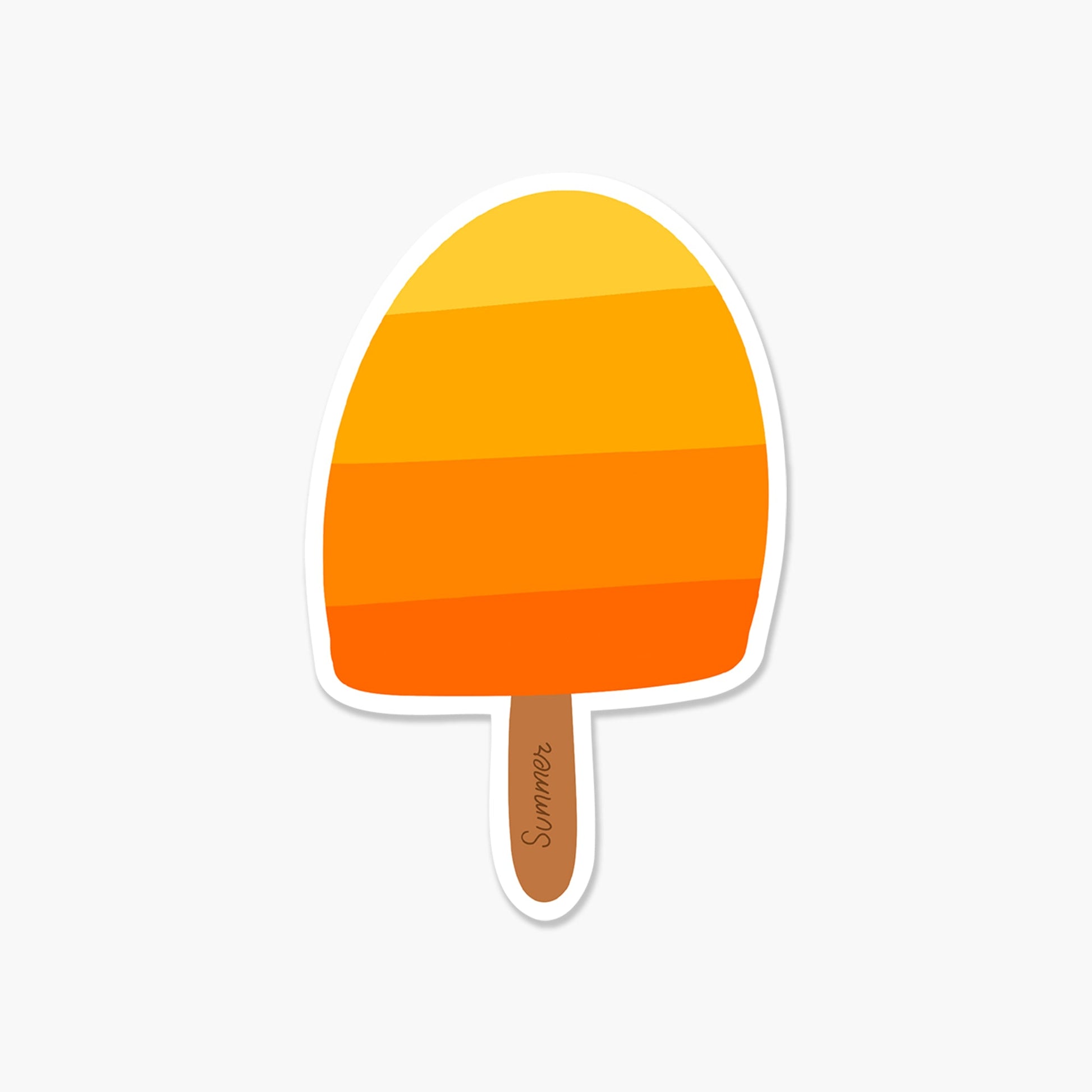 Icecream Popsicle 3 x 3 in - Summer Sticker - Footnotes Paper