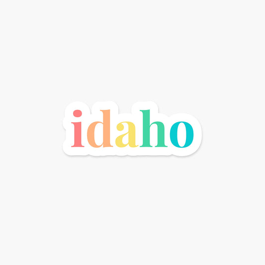 Idaho US State Sticker - Footnotes Paper
