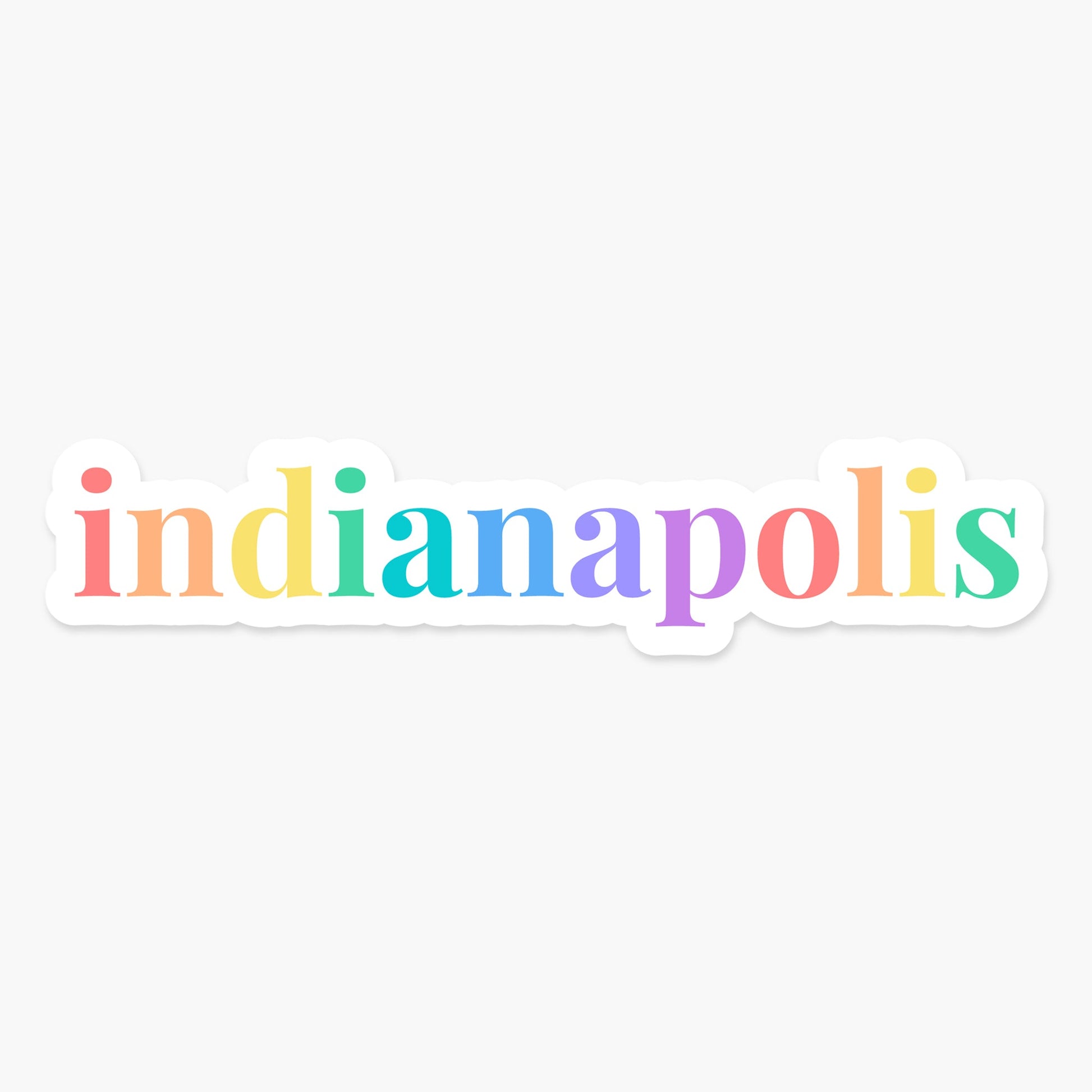 Indianapolis, Indiana Sticker - Footnotes Paper