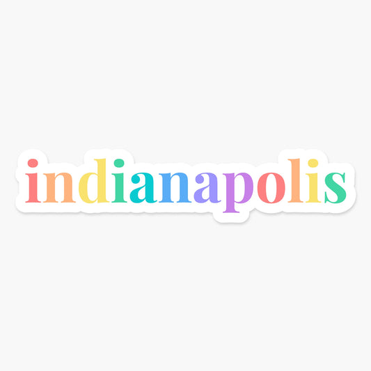 Indianapolis, Indiana Sticker - Footnotes Paper