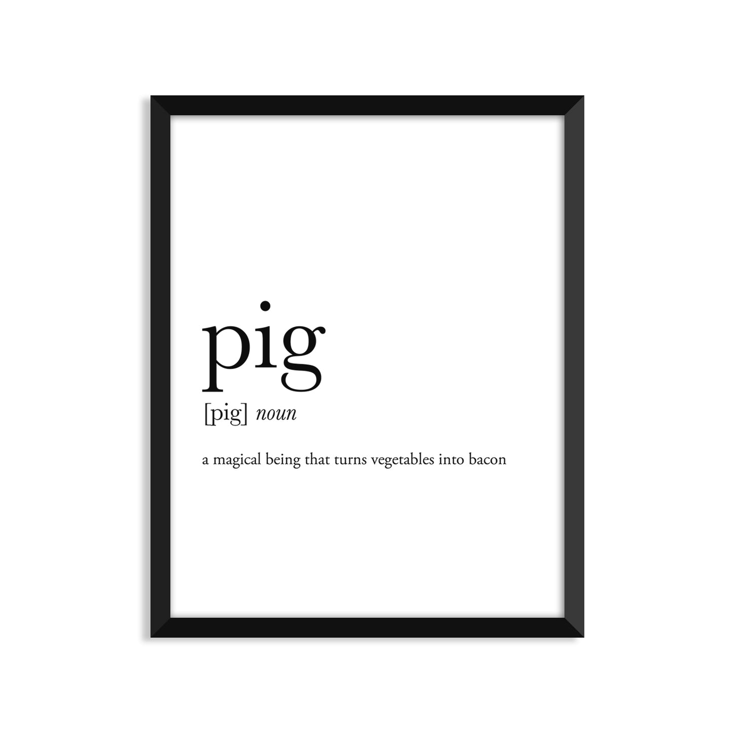 Pig Definition - Greeting Card Everyday Card