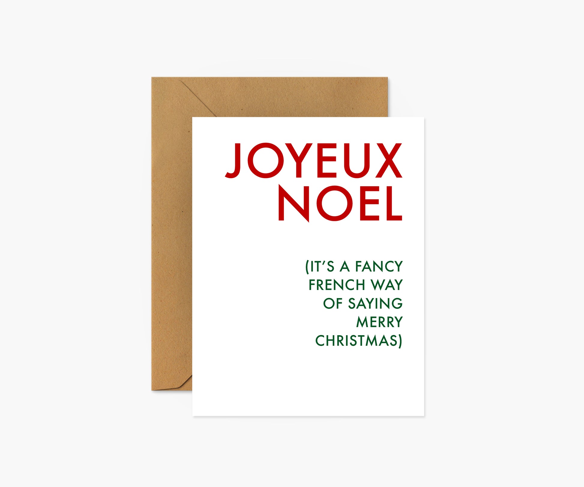 Joyeux Noel French Christmas Card | Footnotes Paper