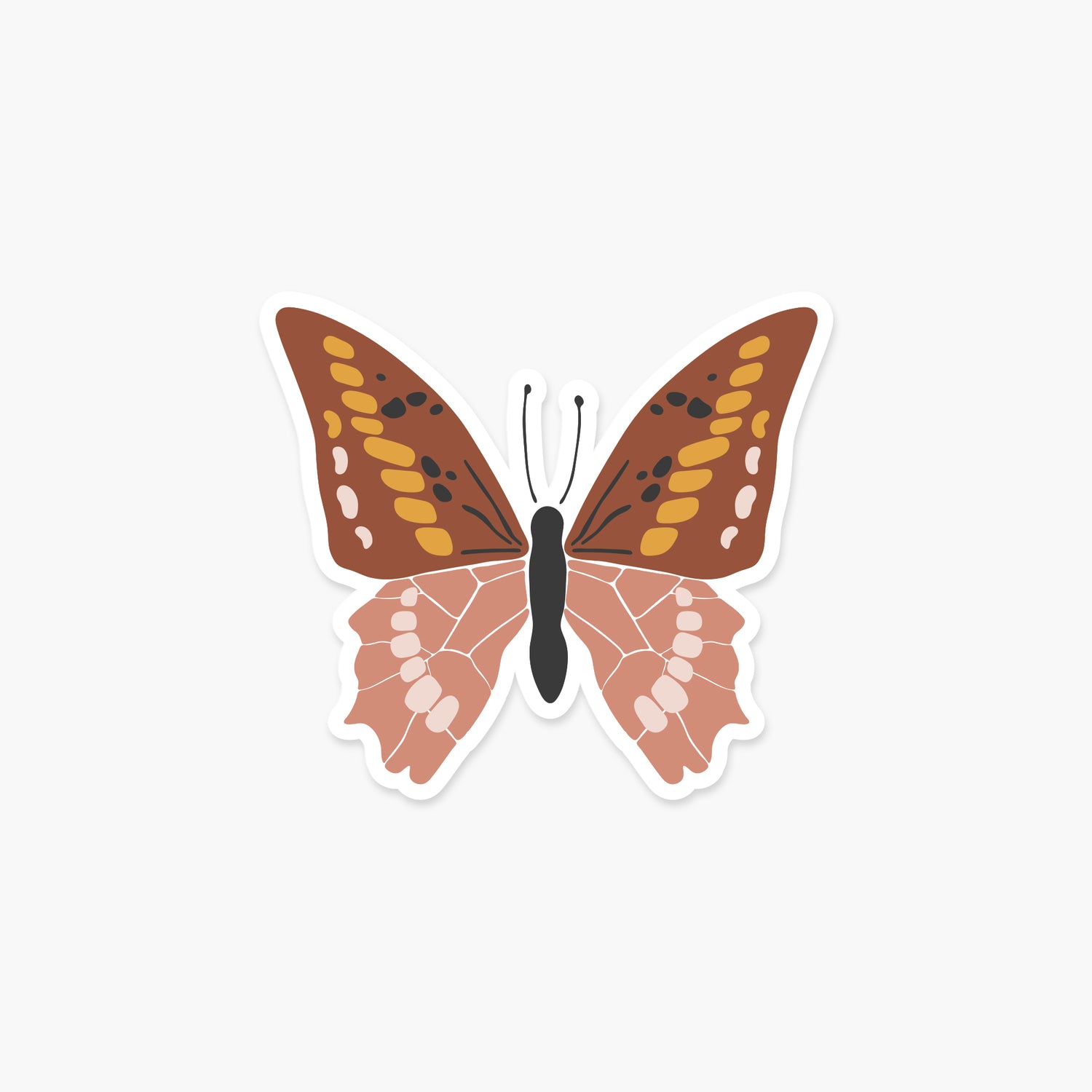 Boho Butterfly F - Butterfly Sticker | Footnotes Paper