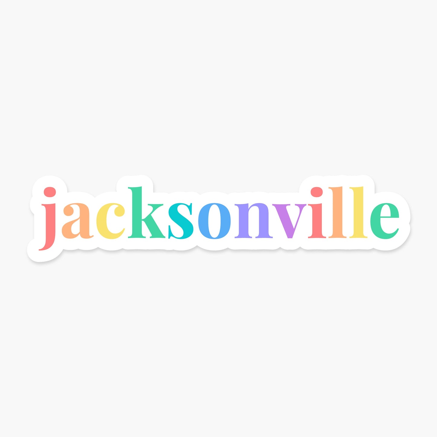 Jacksonville, Florida Sticker - Footnotes Paper