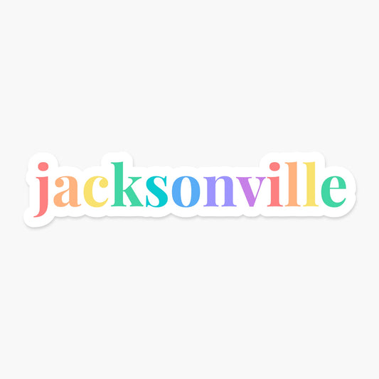 Jacksonville, Florida Sticker - Footnotes Paper