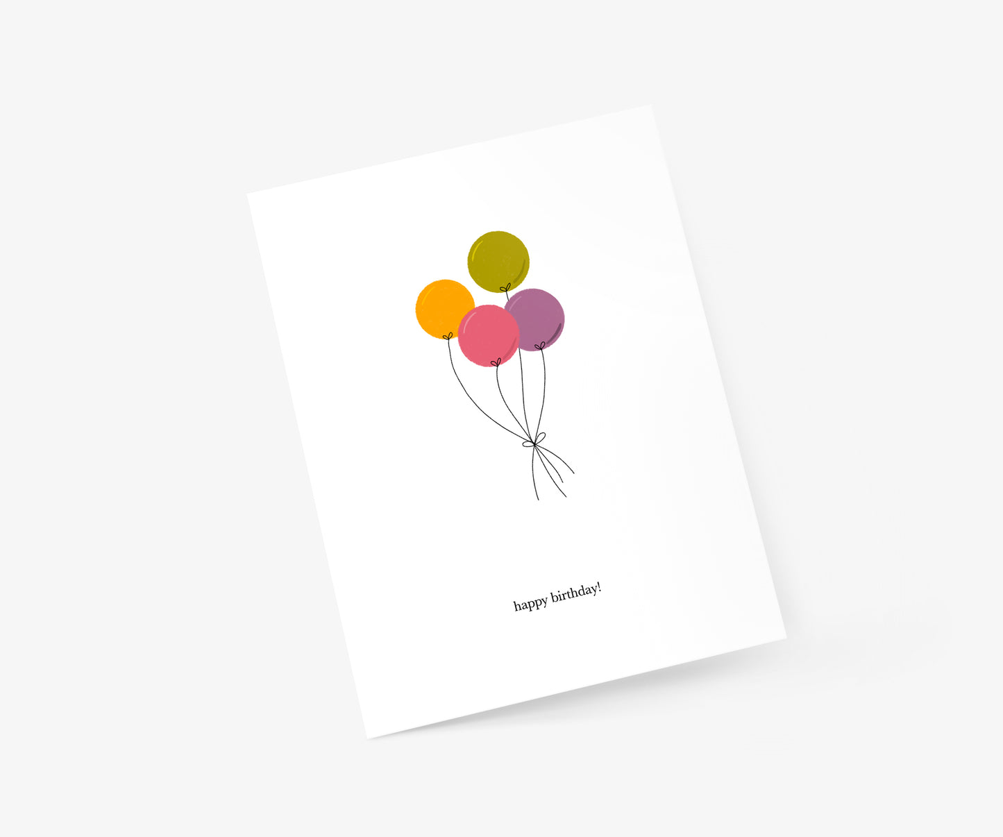 Happy Birthday Balloons Birthday Card | Footnotes Paper
