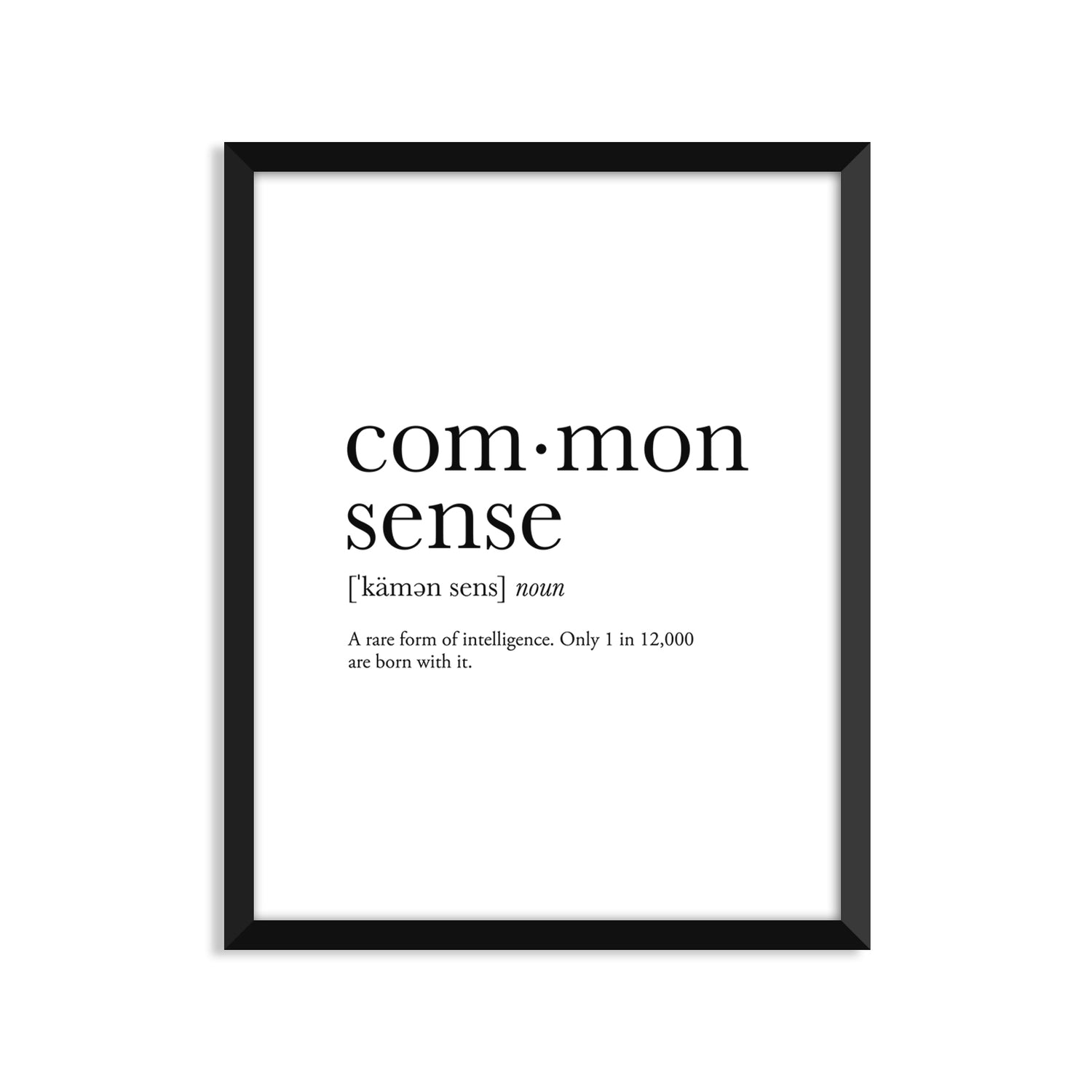 Common Sense Definition Everyday Card