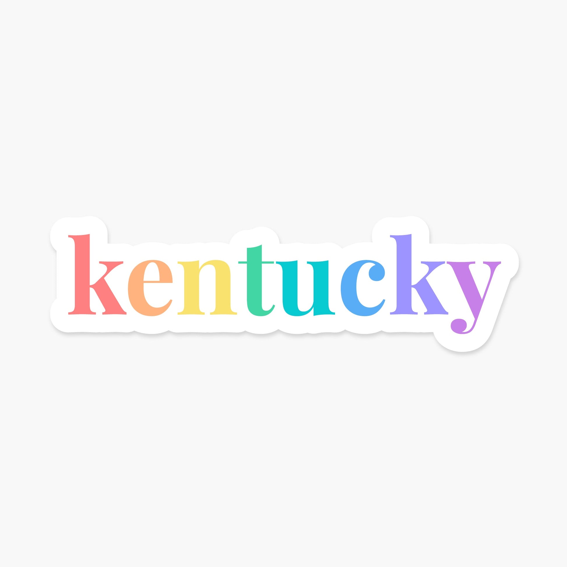 Kentucky US State Sticker - Footnotes Paper