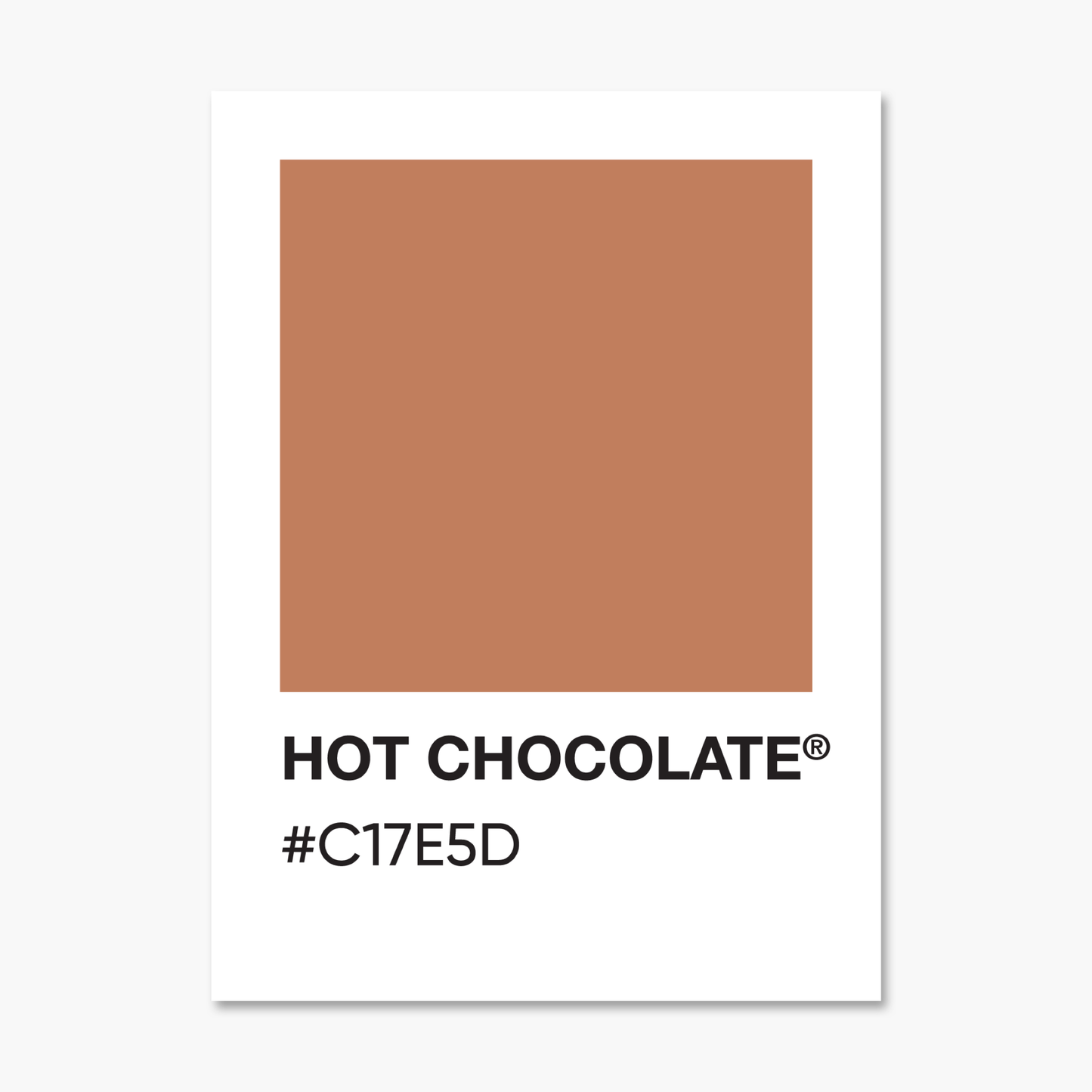 Hot Chocolate Color Palette Sticker | Footnotes Paper