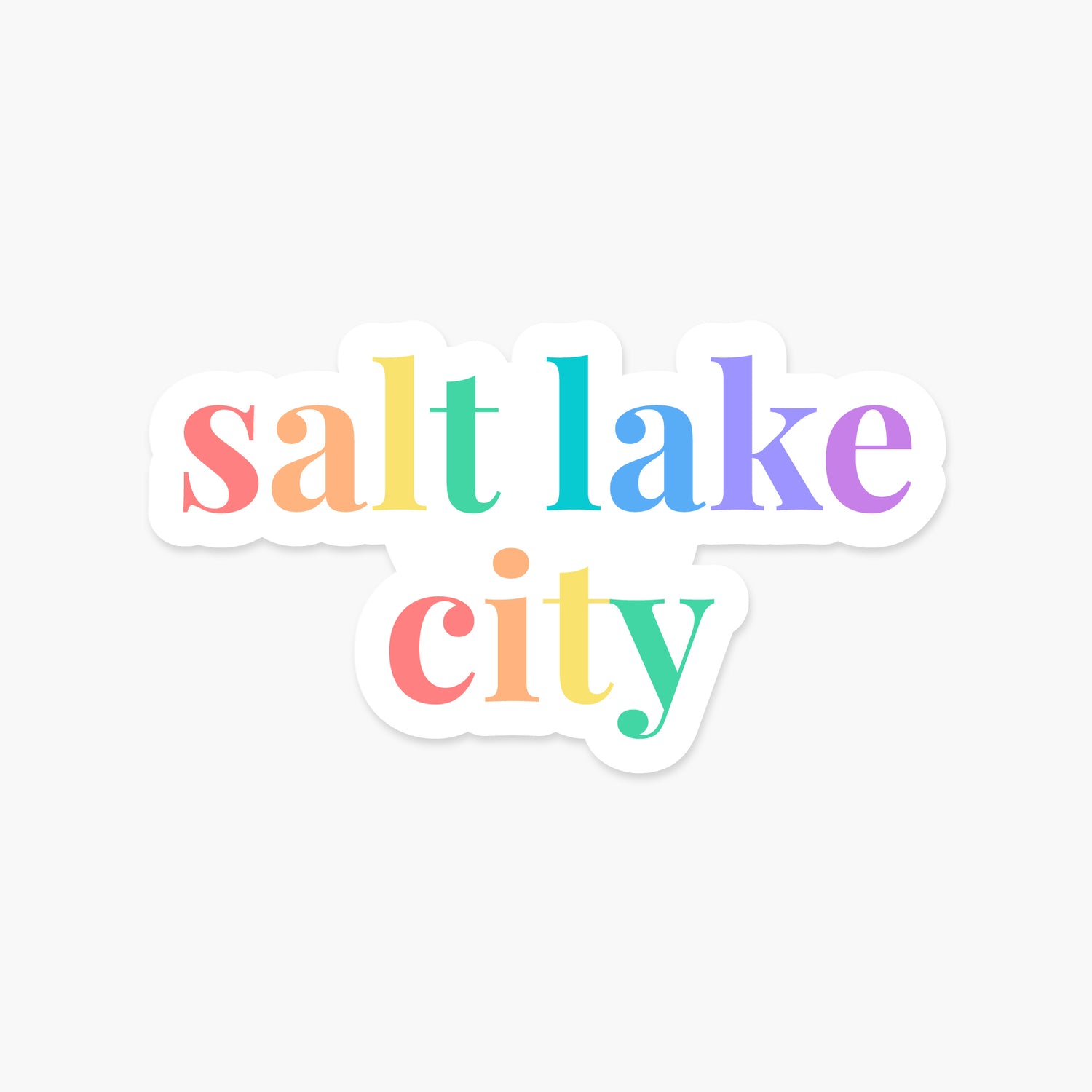 Salt Lake City, Utah - Everyday Sticker | Footnotes Paper