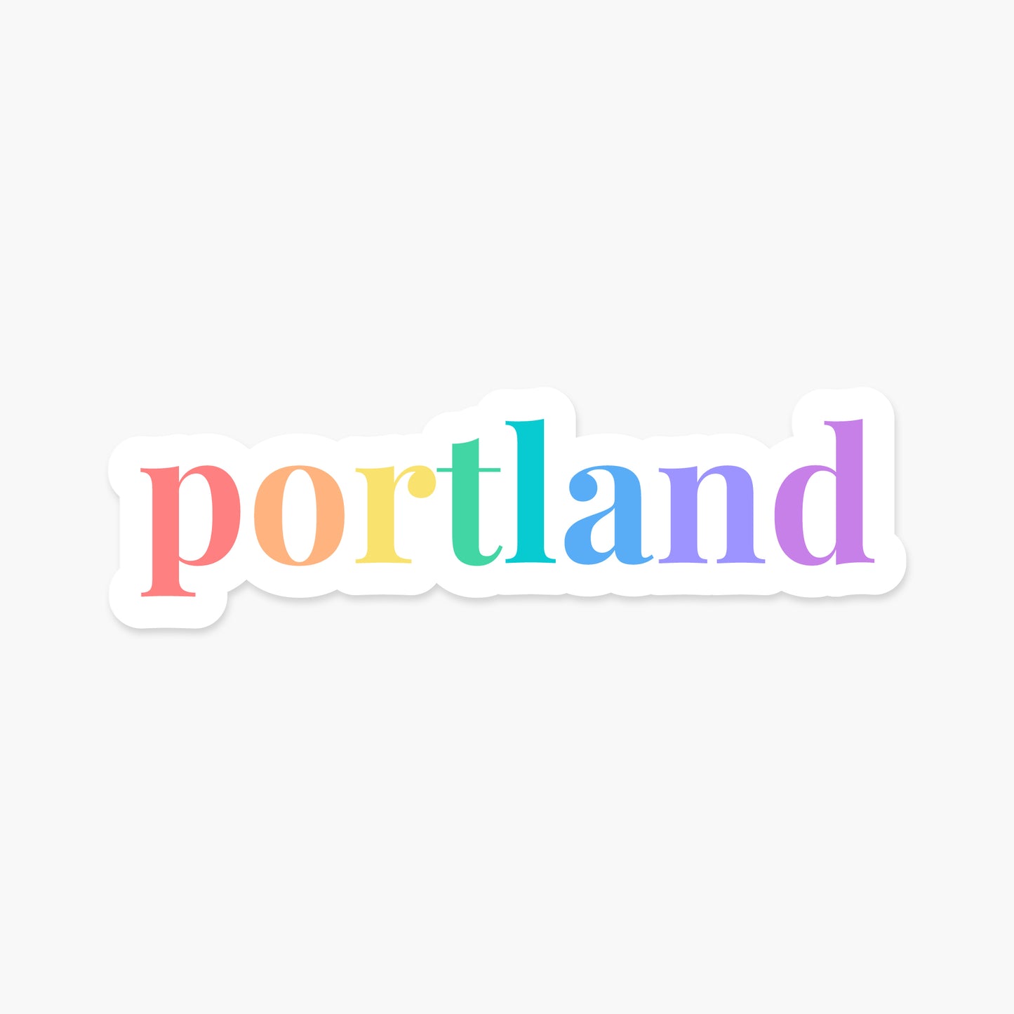 Portland, Oregon - Everyday Sticker | Footnotes Paper