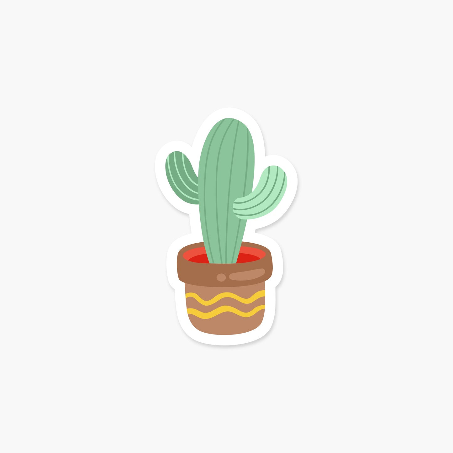 Cactus In A Pot - Plant Sticker | Footnotes Paper
