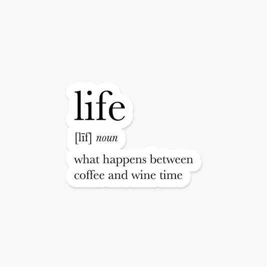 Life Definition Sticker - Footnotes Paper