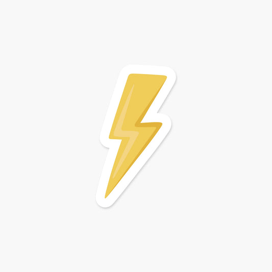 Lightning Bolt Sticker - Footnotes Paper