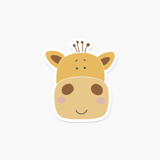 Giraffe Head - Animal Sticker | Footnotes Paper