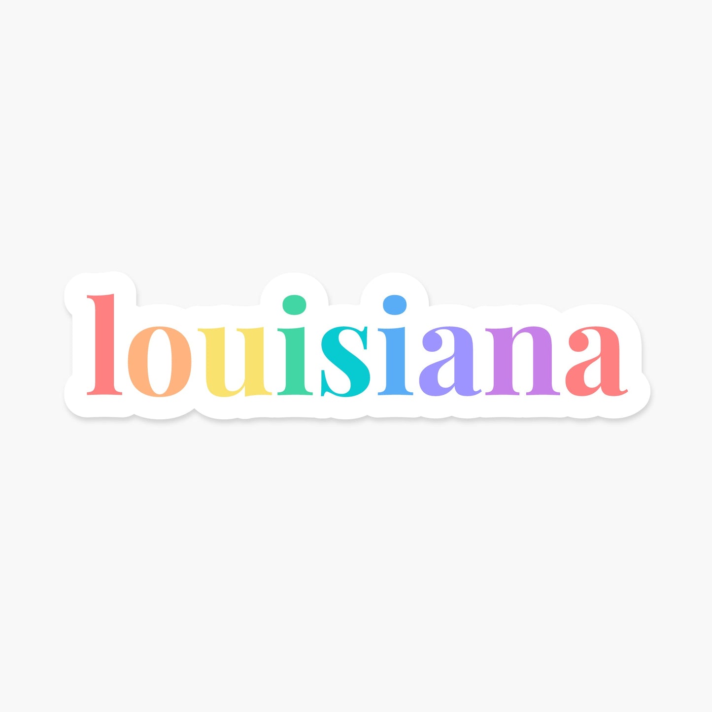 Louisiana US State Sticker - Footnotes Paper