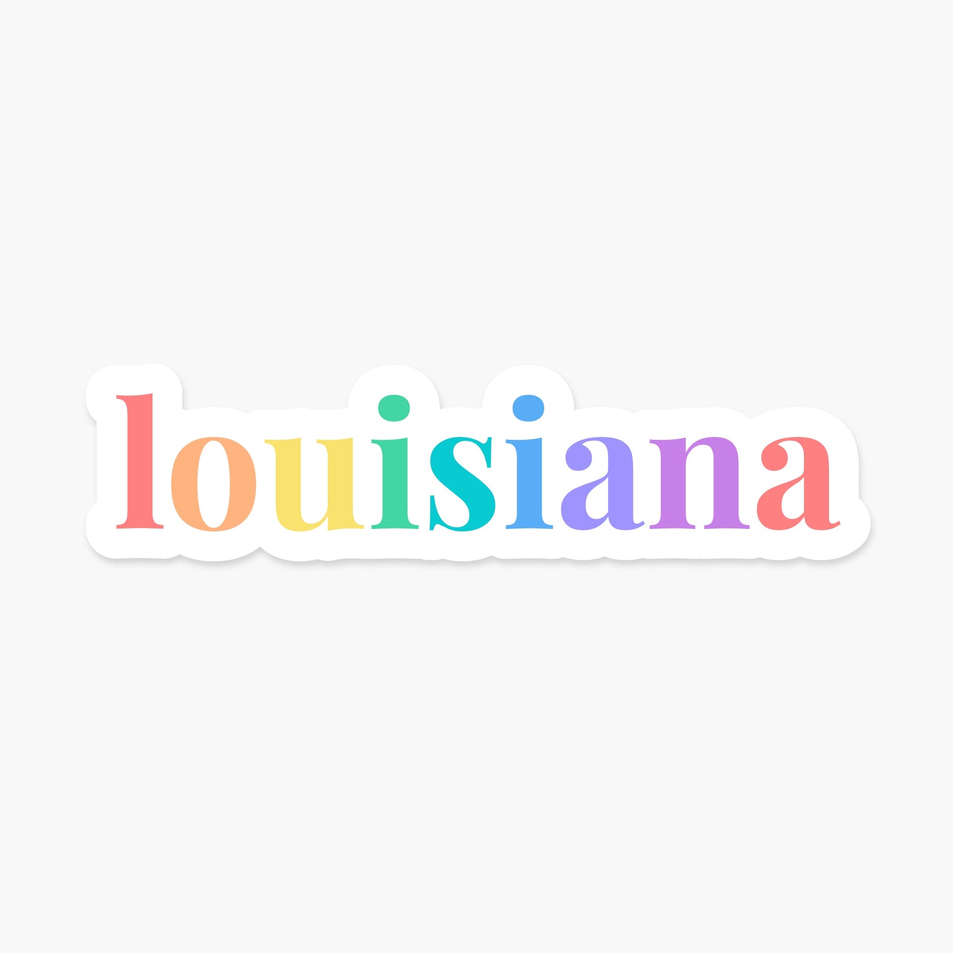 Louisiana US State Sticker - Footnotes Paper