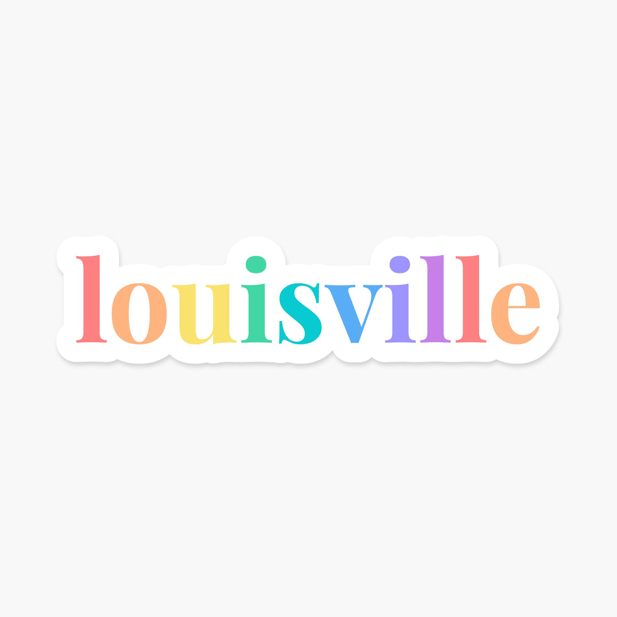 Louisville, Kentucky Sticker - Footnotes Paper