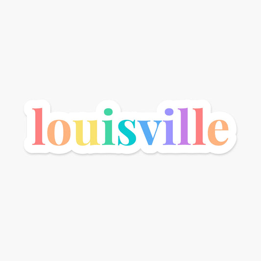 Louisville, Kentucky Sticker - Footnotes Paper