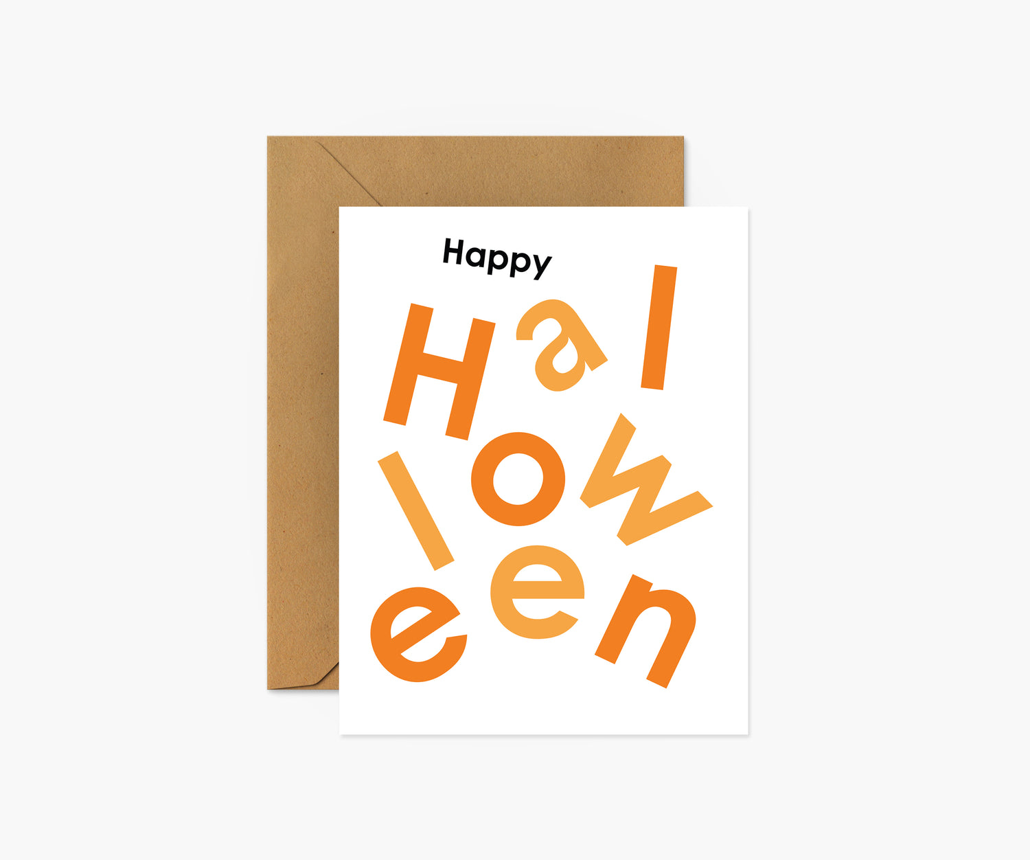Happy Halloween Scandi Halloween Card | Footnotes Paper