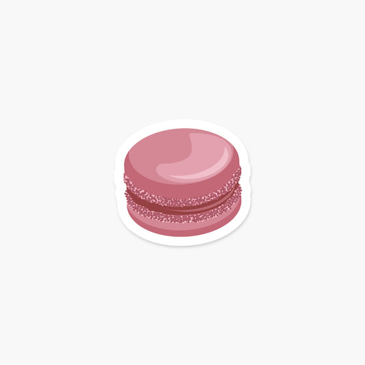 Macaron Strawberry Sticker - Footnotes Paper