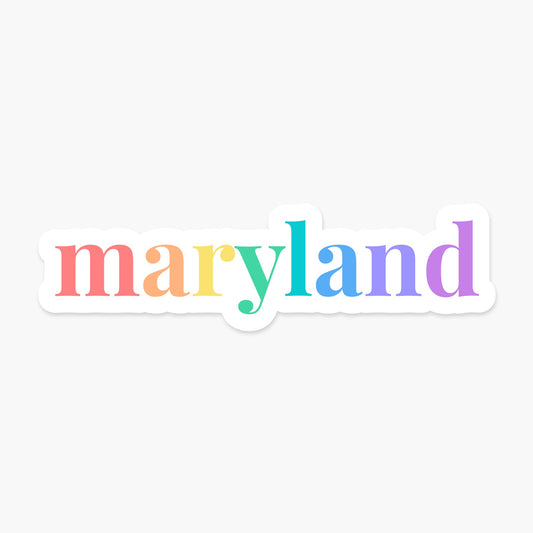 Maryland US State Sticker - Footnotes Paper