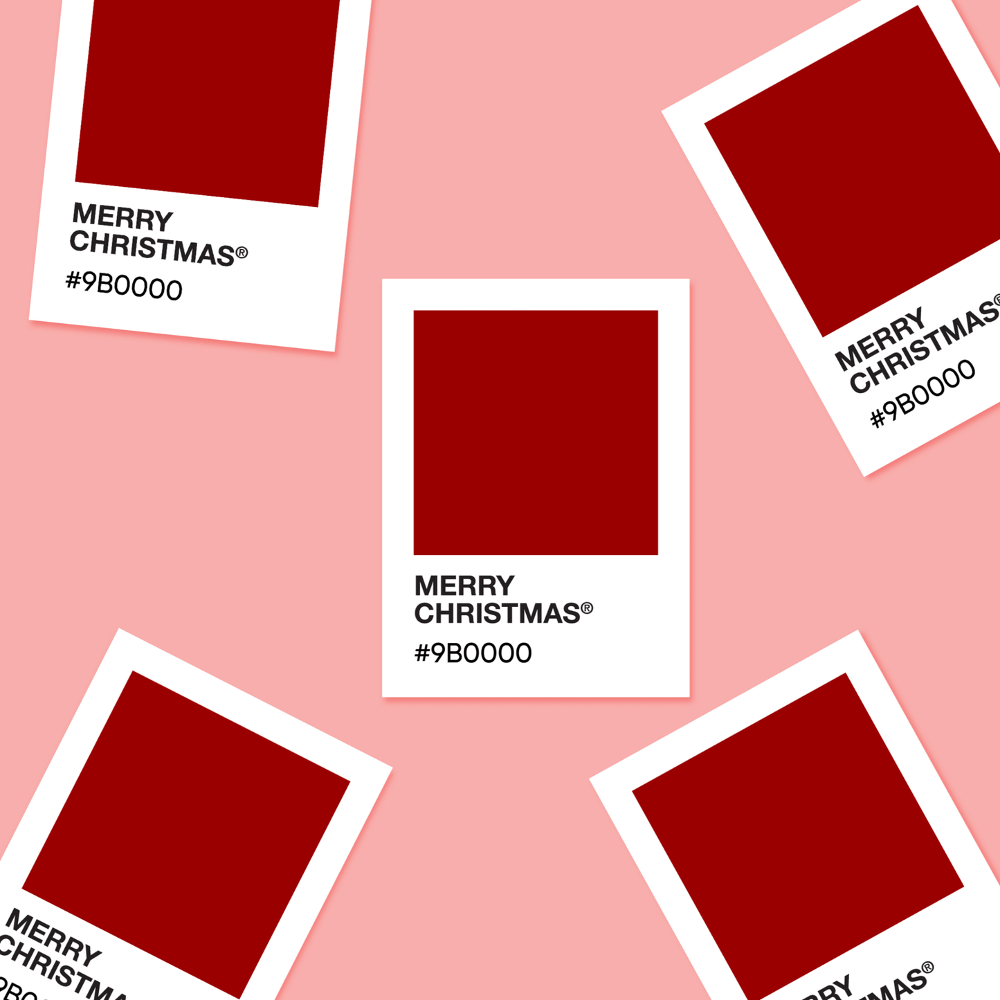 Merry Christmas - Color Palette Sticker - Footnotes Paper